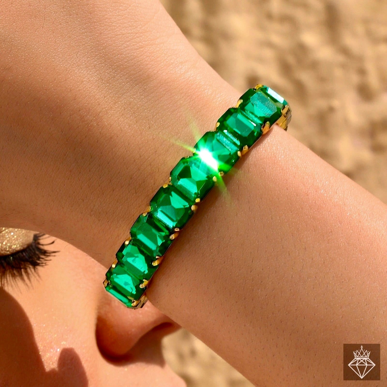 Anti-Tarnish Crystals Bracelet (Adjustable Size)